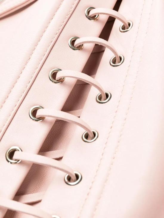  발망 숏 원피스 AF0R3165LB24 pink - BALMAIN