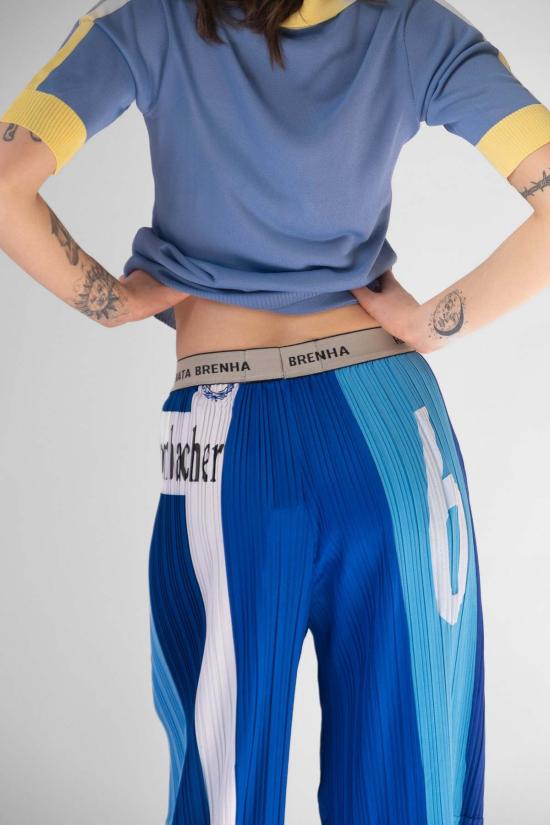 레나타 브레나 트레이닝/조거 팬츠 Renata Brenha Futebol 플리츠  블루 - RENATA BRENHA