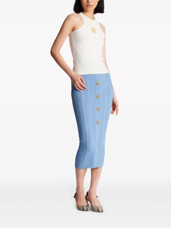  발망 민소매 티셔츠 CF1EB045BC49 - BALMAIN