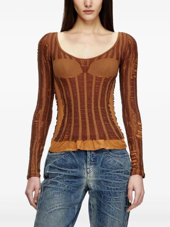  디젤 긴팔 티셔츠 A192180BJBI - DIESEL