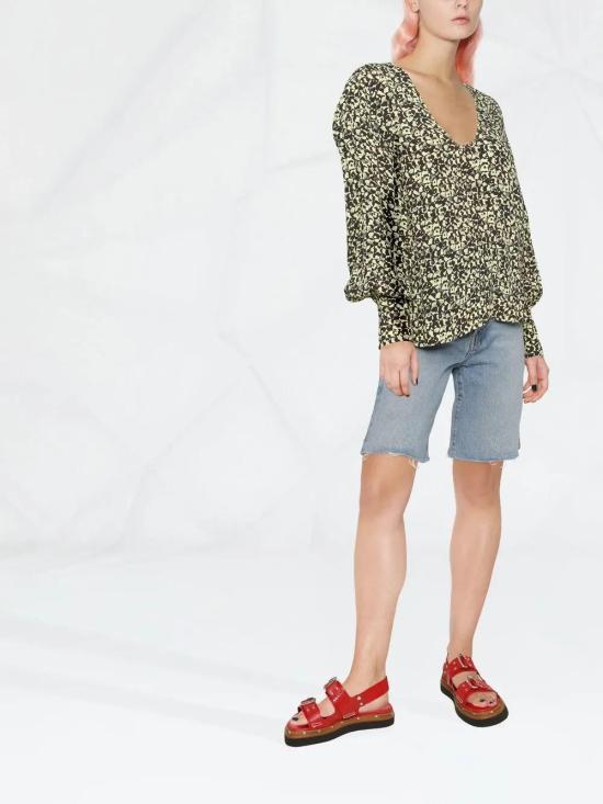  가니 블라우스 F6817 black - GANNI