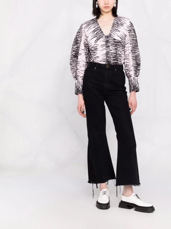  가니 블라우스 F6830 lilac - GANNI