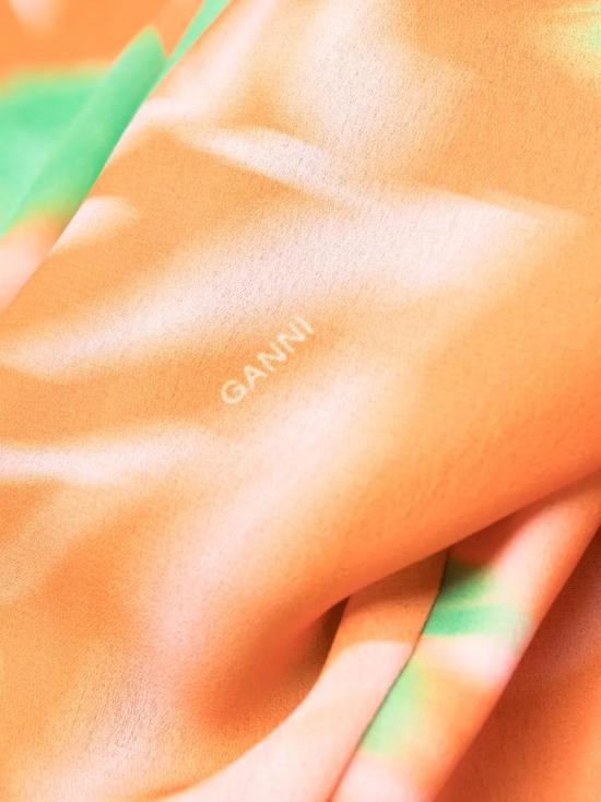  가니 롱 원피스 F7688 orange - GANNI