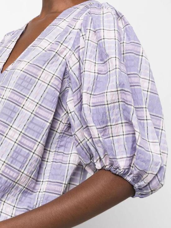  가니 블라우스 F7229 purple - GANNI