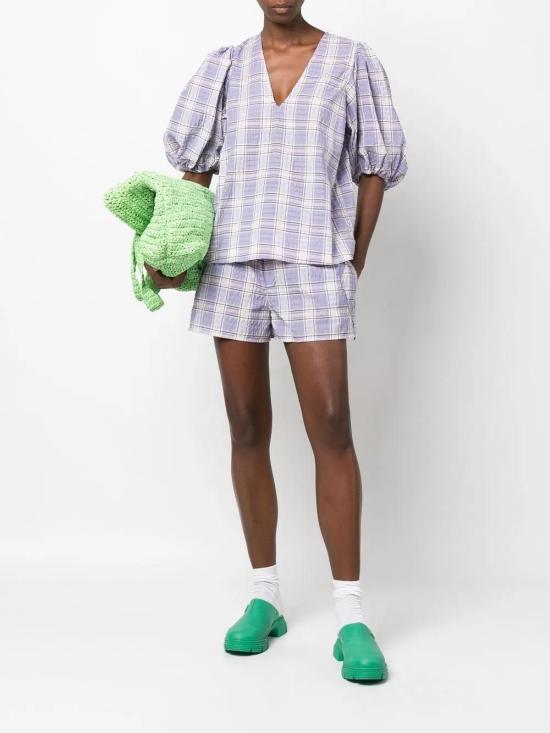  가니 블라우스 F7229 purple - GANNI