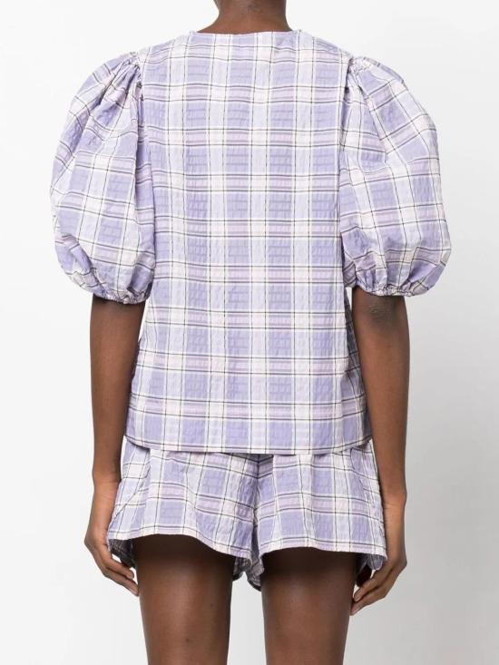  가니 블라우스 F7229 purple - GANNI