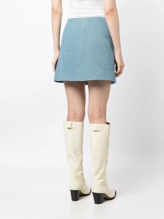  가니 숏 스커트 F8551 blue - GANNI