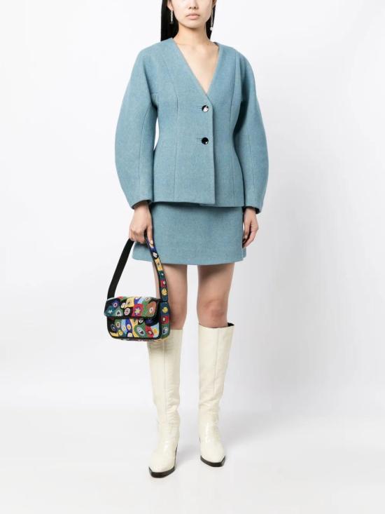  가니 숏 스커트 F8551 blue - GANNI