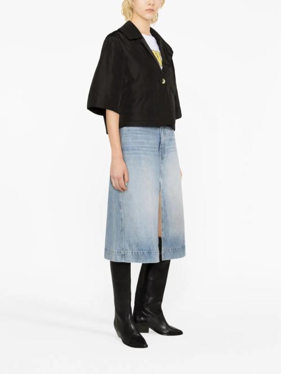  가니 수트 자켓 F8007 black - GANNI