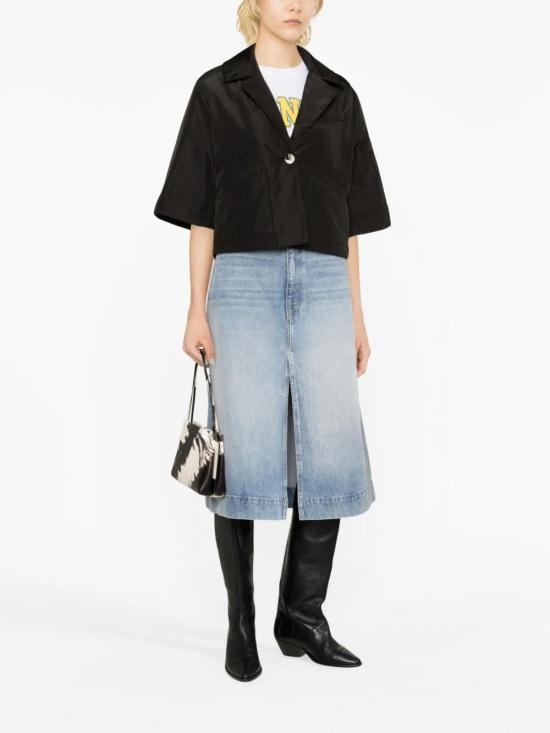  가니 수트 자켓 F8007 black - GANNI