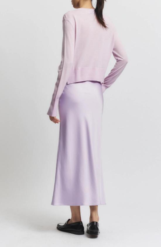 세인트 아트 롱 스커트 Saint Art Talia Charmeuse 맥시 스커트 라일락 - SAINT ART