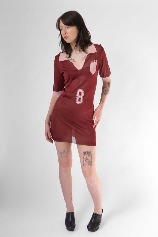  레나타 브레나 숏 원피스 Renata Brenha Formiga 폴로 드레스 체리 & 핑크