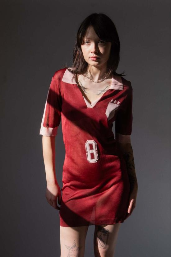  레나타 브레나 숏 원피스 Renata Brenha Formiga 폴로 드레스 체리 & 핑크 - RENATA BRENHA