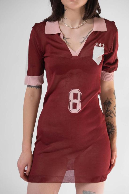  레나타 브레나 숏 원피스 Renata Brenha Formiga 폴로 드레스 체리 & 핑크 - RENATA BRENHA