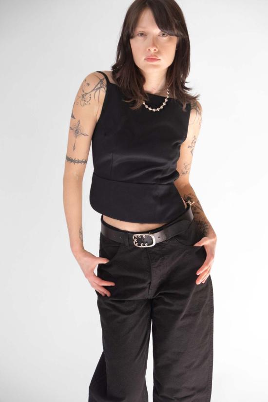  샌디리앙 민소매 티셔츠 샌디 리앙 브란도  블랙