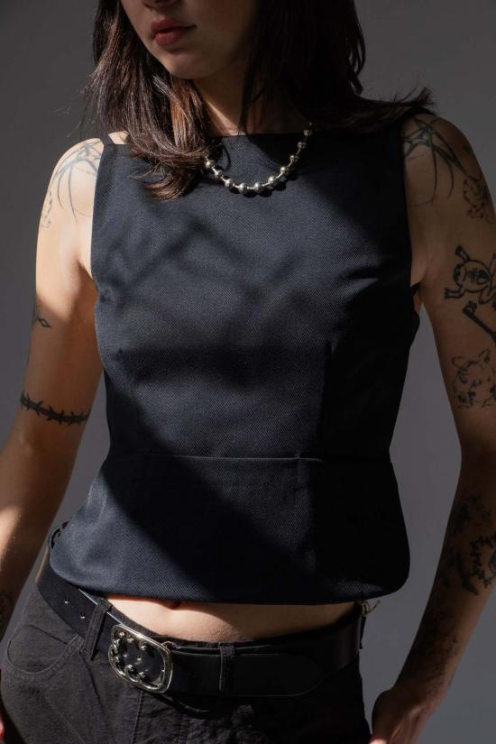  샌디리앙 민소매 티셔츠 샌디 리앙 브란도  블랙 - SANDY LIANG