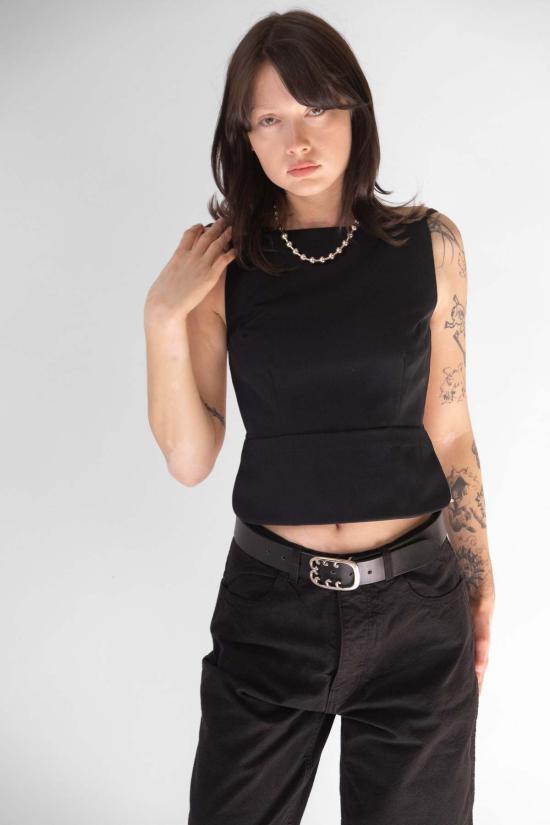  샌디리앙 민소매 티셔츠 샌디 리앙 브란도  블랙 - SANDY LIANG