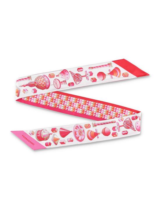 25SS 살바토레 페라가모 머플러/스카프 320975780018 COTTON CAN COTTON CANDY FUCHSIA