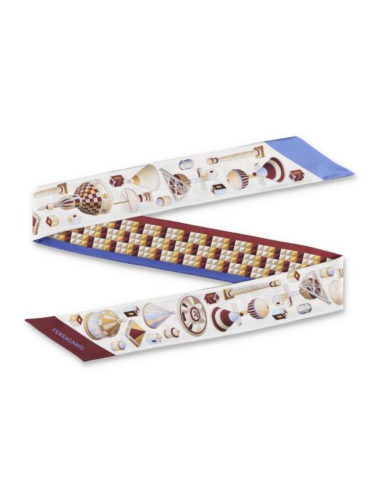 25SS 살바토레 페라가모 머플러/스카프 320975780019 BORDEAUX O BORDEAUX OCRA