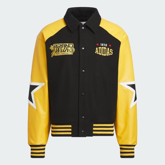  아디다스 봄버 자켓 JN0776 Black Preloved Yellow DOM