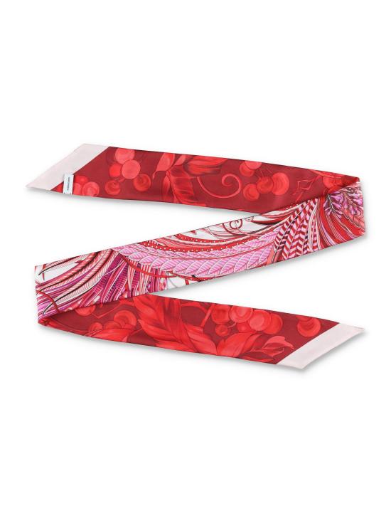 25SS 살바토레 페라가모 머플러/스카프 320970780208 AVORIO FUC IVORY FUCHSIA - SALVATORE FERRAGAMO