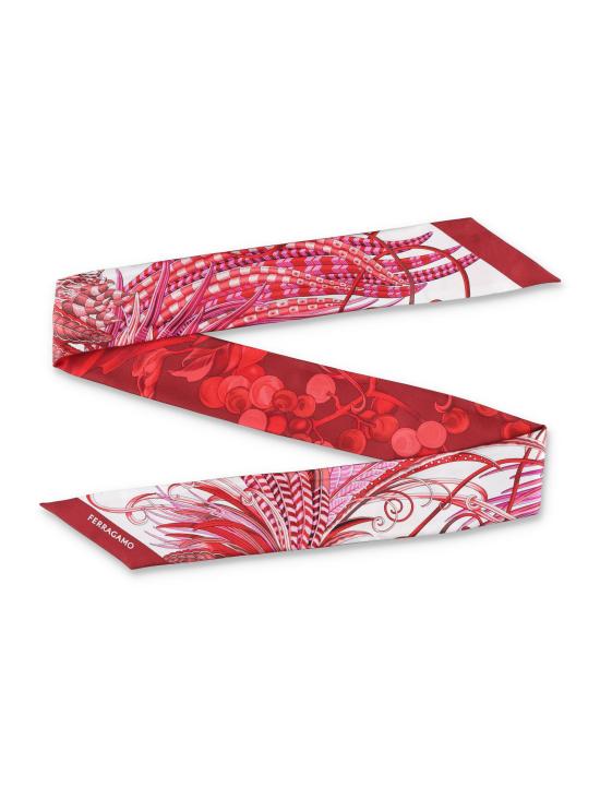 25SS 살바토레 페라가모 머플러/스카프 320970780208 AVORIO FUC IVORY FUCHSIA