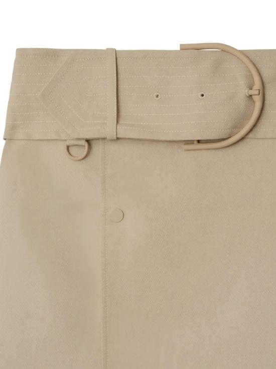  버버리 미디 스커트 8087482 sand beige - BURBERRY