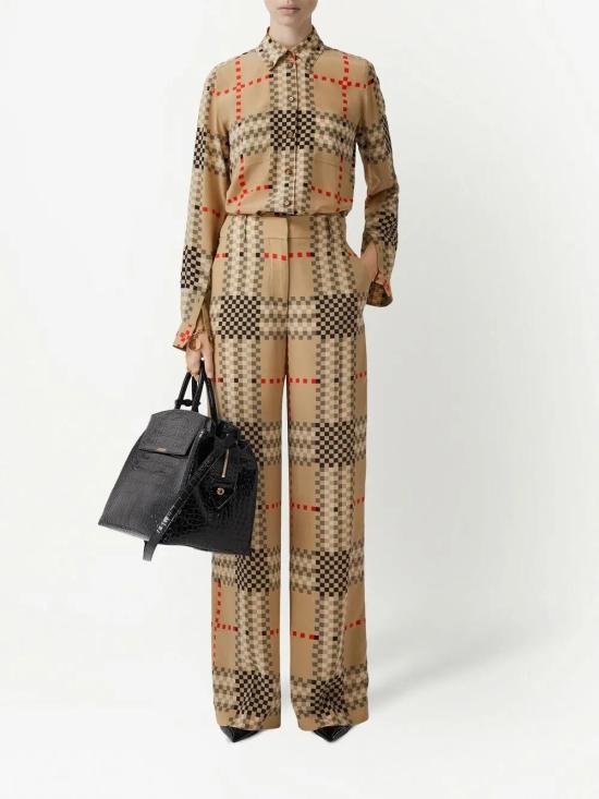  버버리 스트레이트 팬츠 8063105 beige - BURBERRY