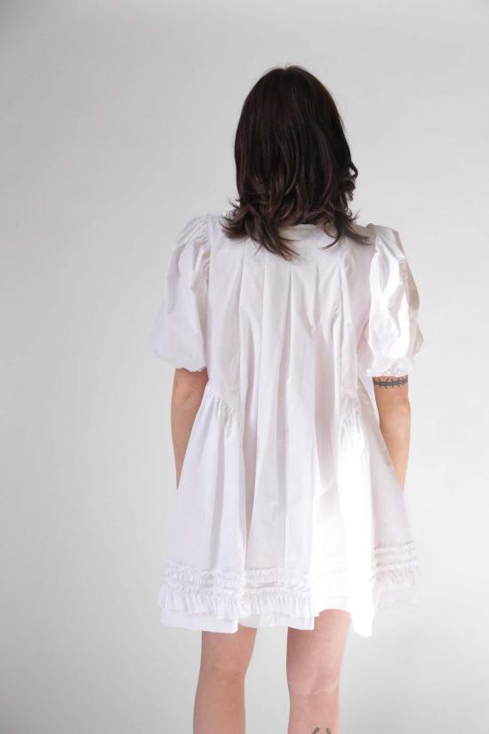  샌디리앙 숏 원피스 Sandy Liang 큐피 드레스 화이트 - SANDY LIANG