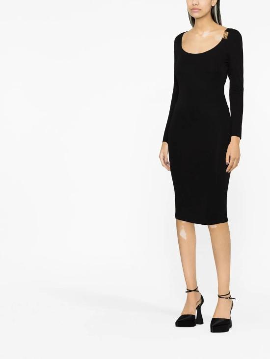  베르사체 미디 원피스 10091911A01253 black - VERSACE
