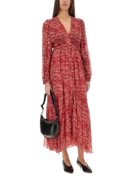 25SS 이자벨마랑에뚜왈 미디 원피스 RO0668FA C1J07E70RD MULTICOLOUR - ISABEL MARANT ETOILE