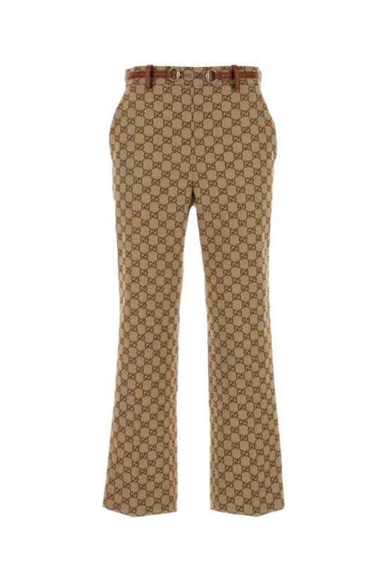 25SS 구찌 스트레이트 팬츠 820466Z8BZK2580 DARK BROWN DOM