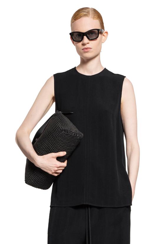  토템 민소매 티셔츠 252 WRT0508 FB0192 001 BLACK DOM - TOTEME