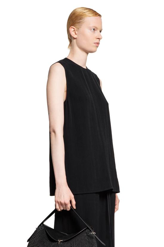  토템 민소매 티셔츠 252 WRT0508 FB0192 001 BLACK DOM - TOTEME