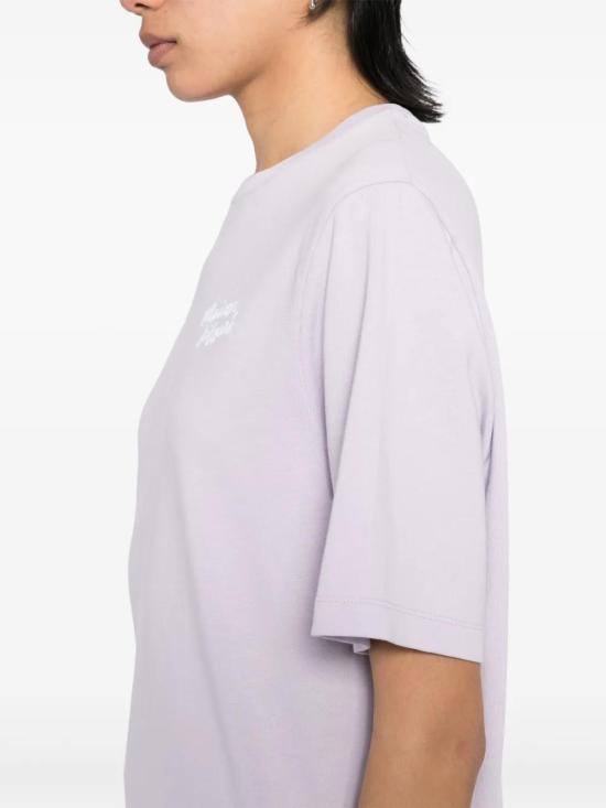 25SS 메종키츠네 핸드라이팅 컴포트 티셔츠 MW00126KJ01190173 SOFT MAUVE DOM - MAISON KITSUNE