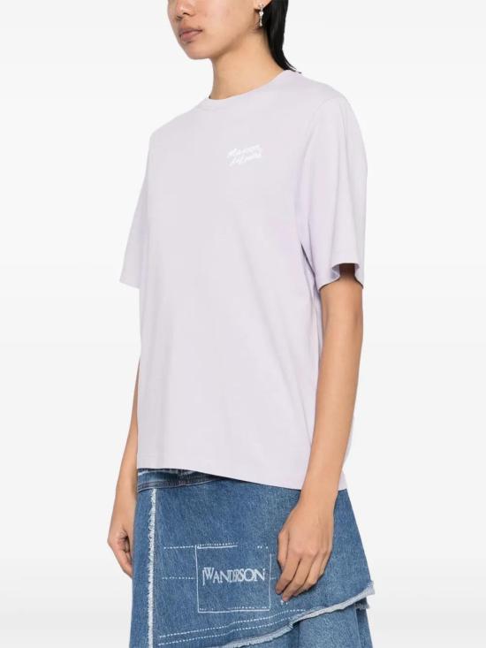 25SS 메종키츠네 핸드라이팅 컴포트 티셔츠 MW00126KJ01190173 SOFT MAUVE DOM - MAISON KITSUNE