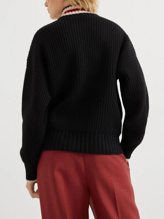  브루넬로 쿠치넬리 터틀넥 M52561114CWK68 black - BRUNELLO CUCINELLI