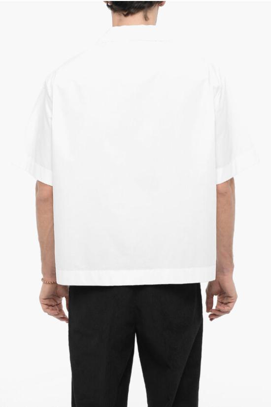  닐바렛 반팔 셔츠 PBCM128 U014 03 White - NEIL BARRETT