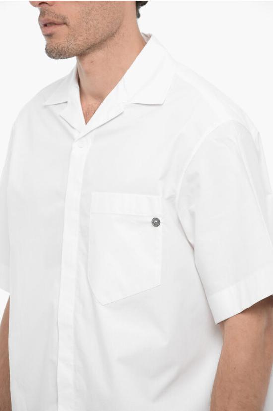  닐바렛 반팔 셔츠 PBCM128 U014 03 White - NEIL BARRETT