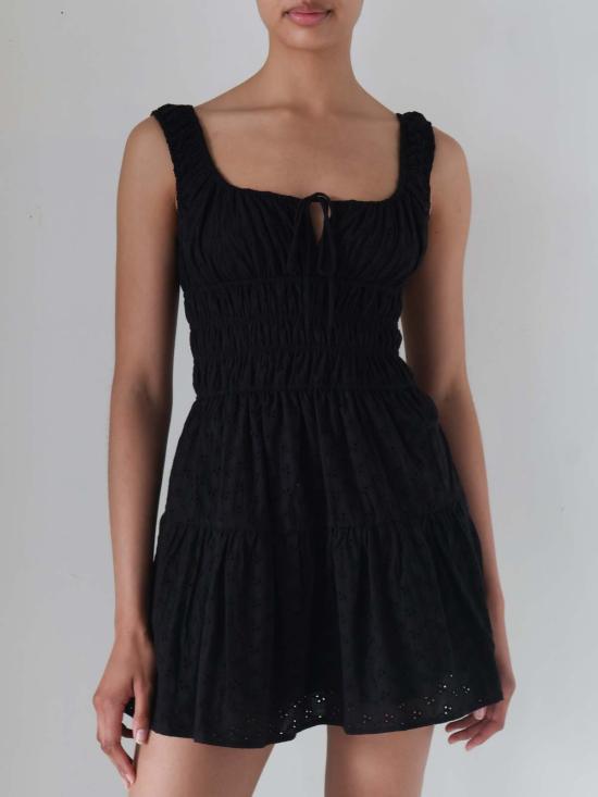  NIA 숏 원피스 니아 솔트 미니 드레스 블랙