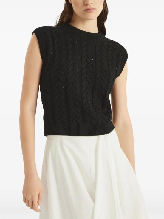  브루넬로 쿠치넬리 민소매 티셔츠 MDV798130C101 - BRUNELLO CUCINELLI