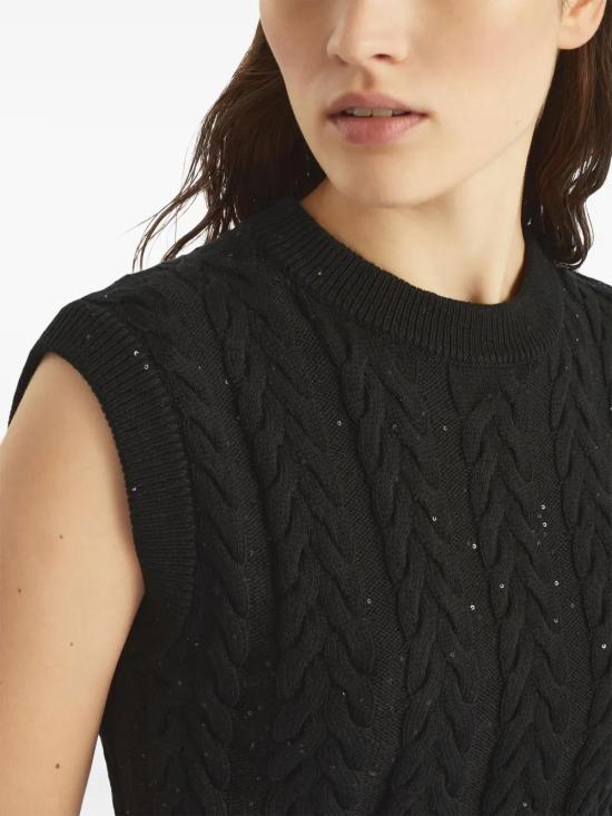  브루넬로 쿠치넬리 민소매 티셔츠 MDV798130C101 - BRUNELLO CUCINELLI