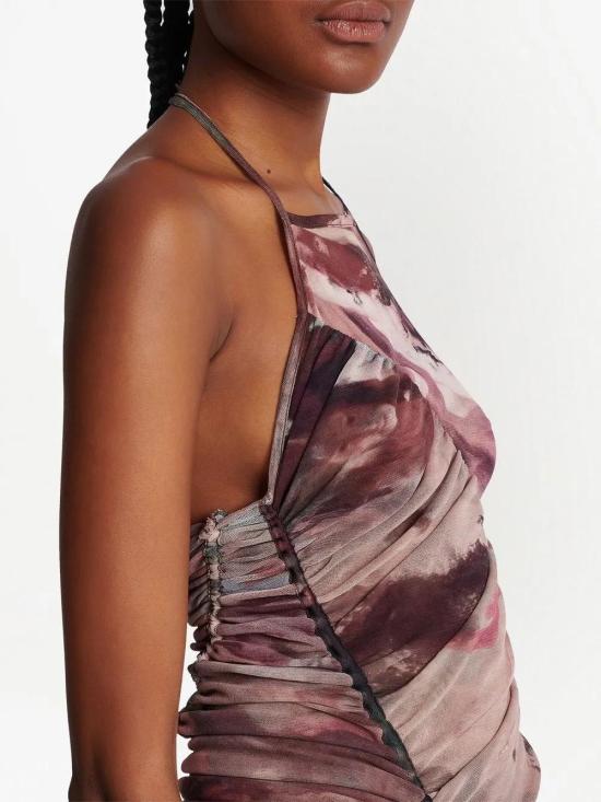  발망 롱 원피스 AF0R3175JG02 multicolour - BALMAIN