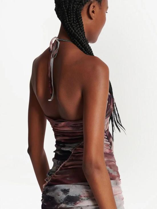  발망 롱 원피스 AF0R3175JG02 multicolour - BALMAIN