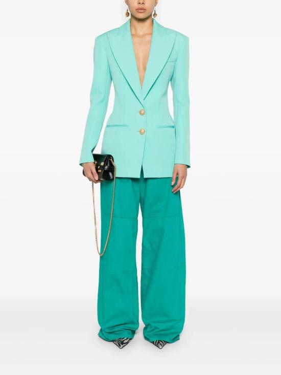  발망 수트 자켓 DF1SE055WC09 aqua - BALMAIN