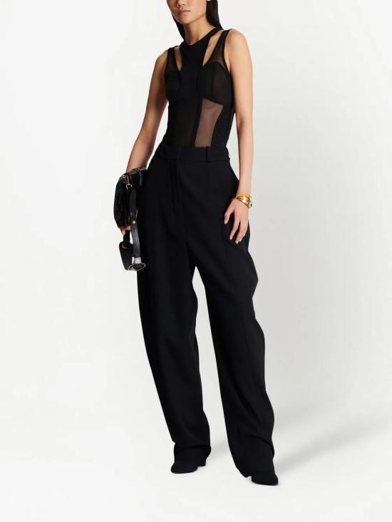  발망 바디수트 티셔츠 AF0BA185MC18 black - BALMAIN