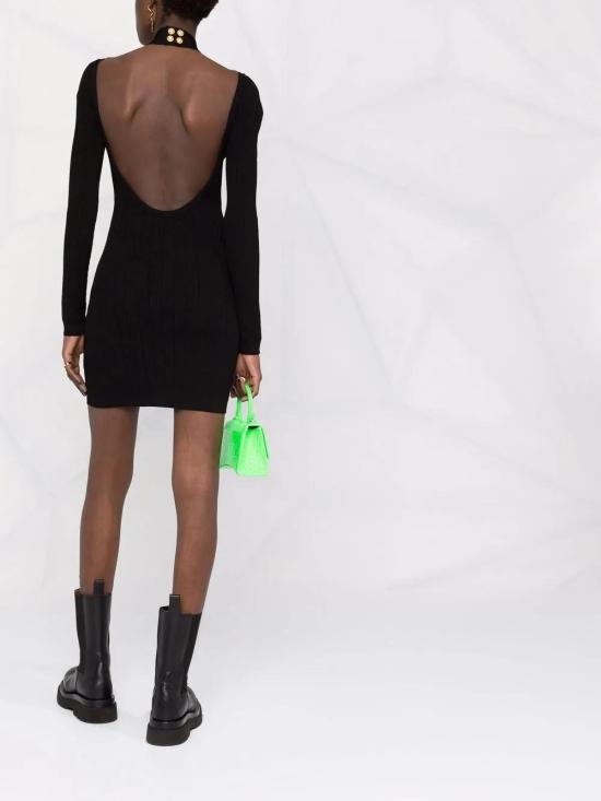  발망 미디 원피스 XF0R8525KB07 - BALMAIN