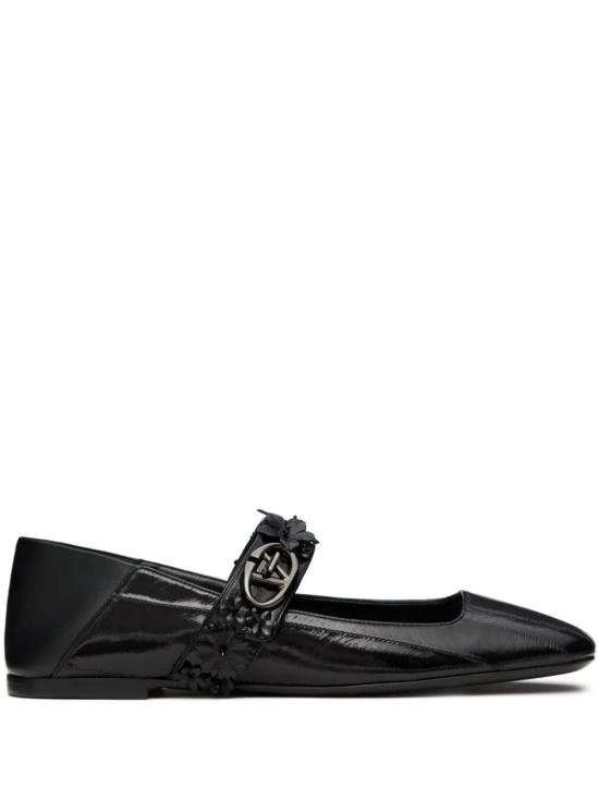  발렌티노 가라바니 플랫 슈즈 WS0JV2SJA black