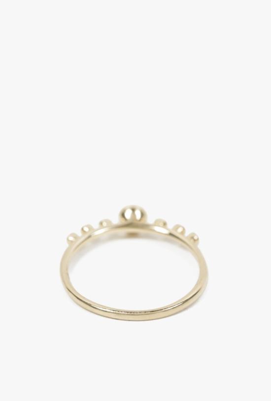  제니 권 디자인스 반지 제니 권 라운드 오팔 듀 링 14k 골드 - JENNIE KWON DESIGNS