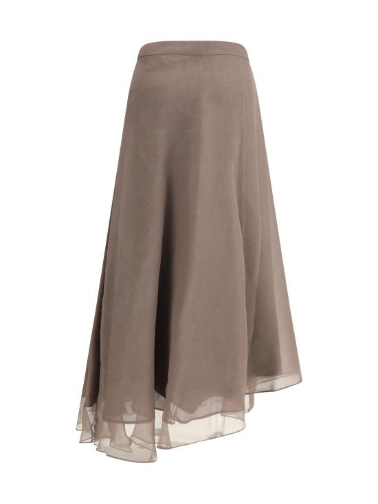 25SS 브루넬로 쿠치넬리 스커트 MF940G3810 C2925 BROWN - BRUNELLO CUCINELLI